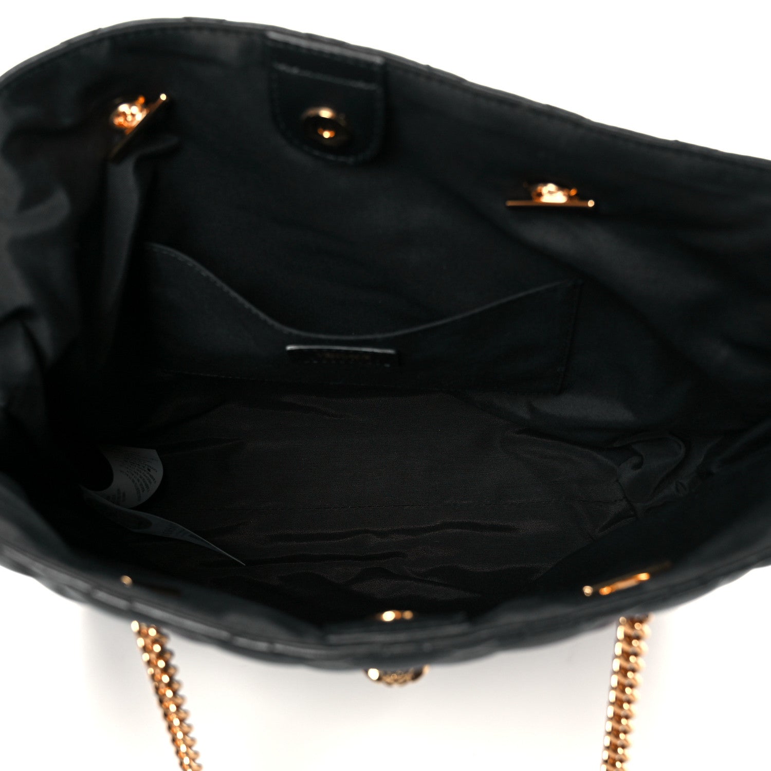 Versace Nappa Quilted Medusa Chain Shoulder Bag Black 5 of 10