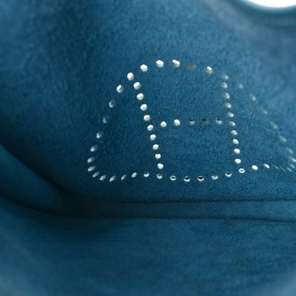 Hermes Taurillon Clemence Evelyne II PM Blue Jean 5 of 9
