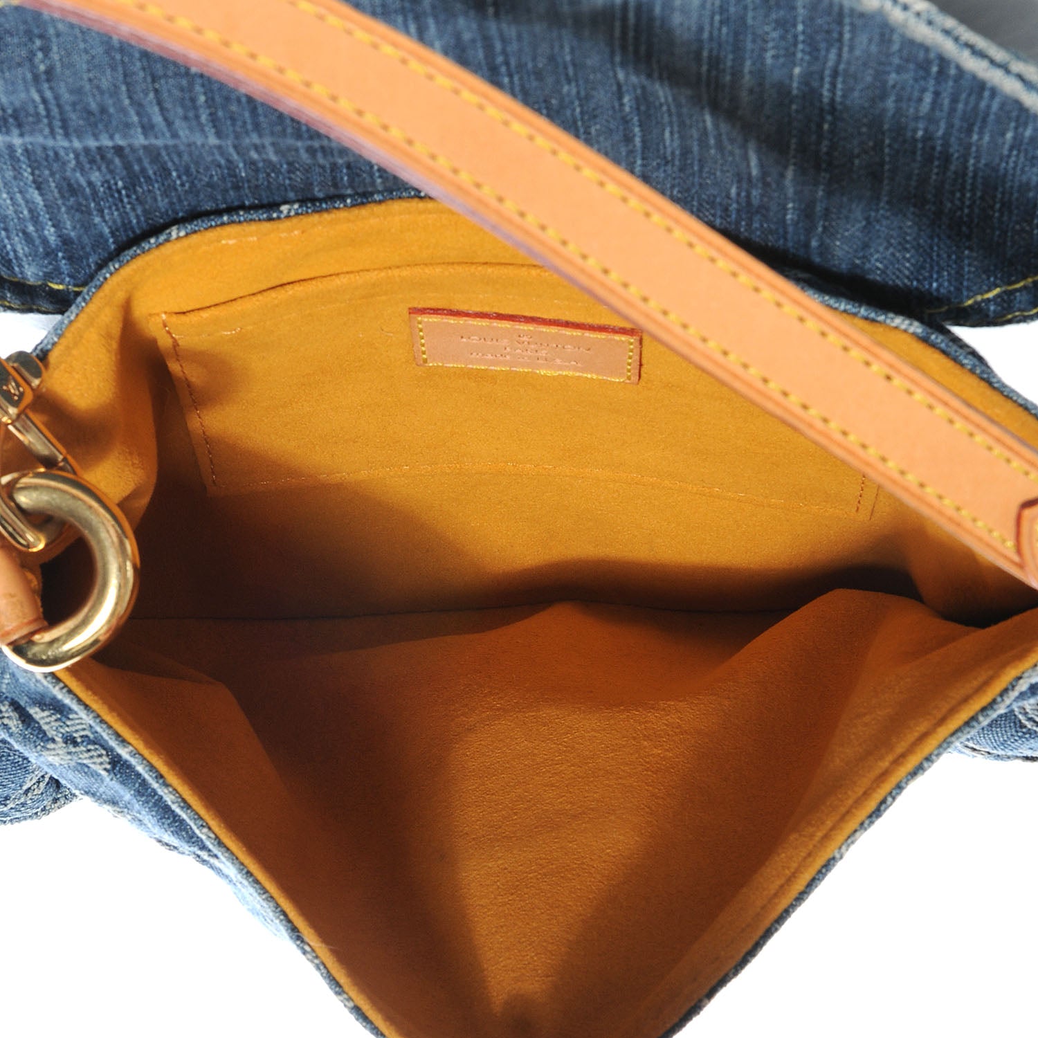 Louis Vuitton Monogram Denim Mini Pleaty Blue 5 of 7