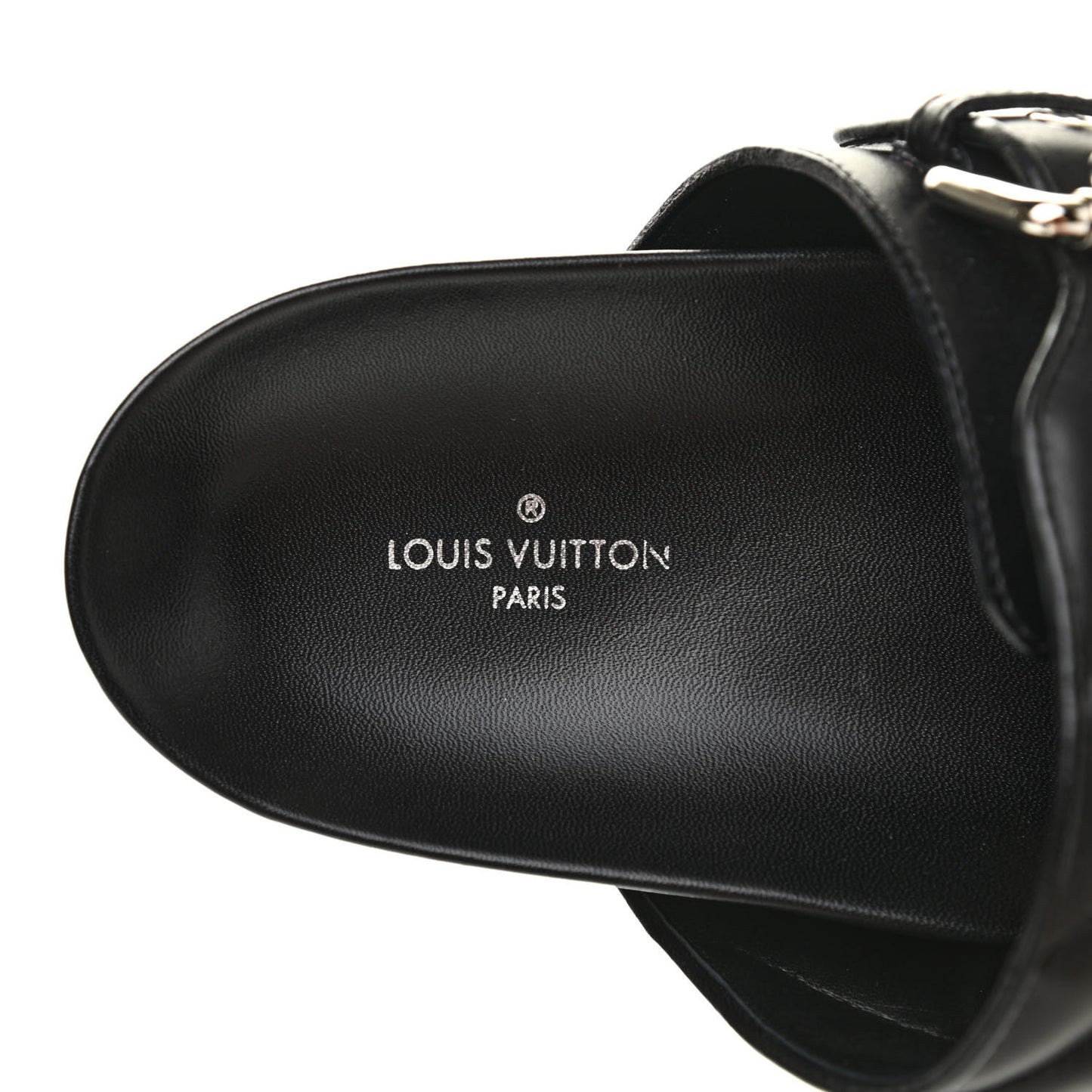 Calfskin New Wave Bom Dia Mule Sandals 40 Black
