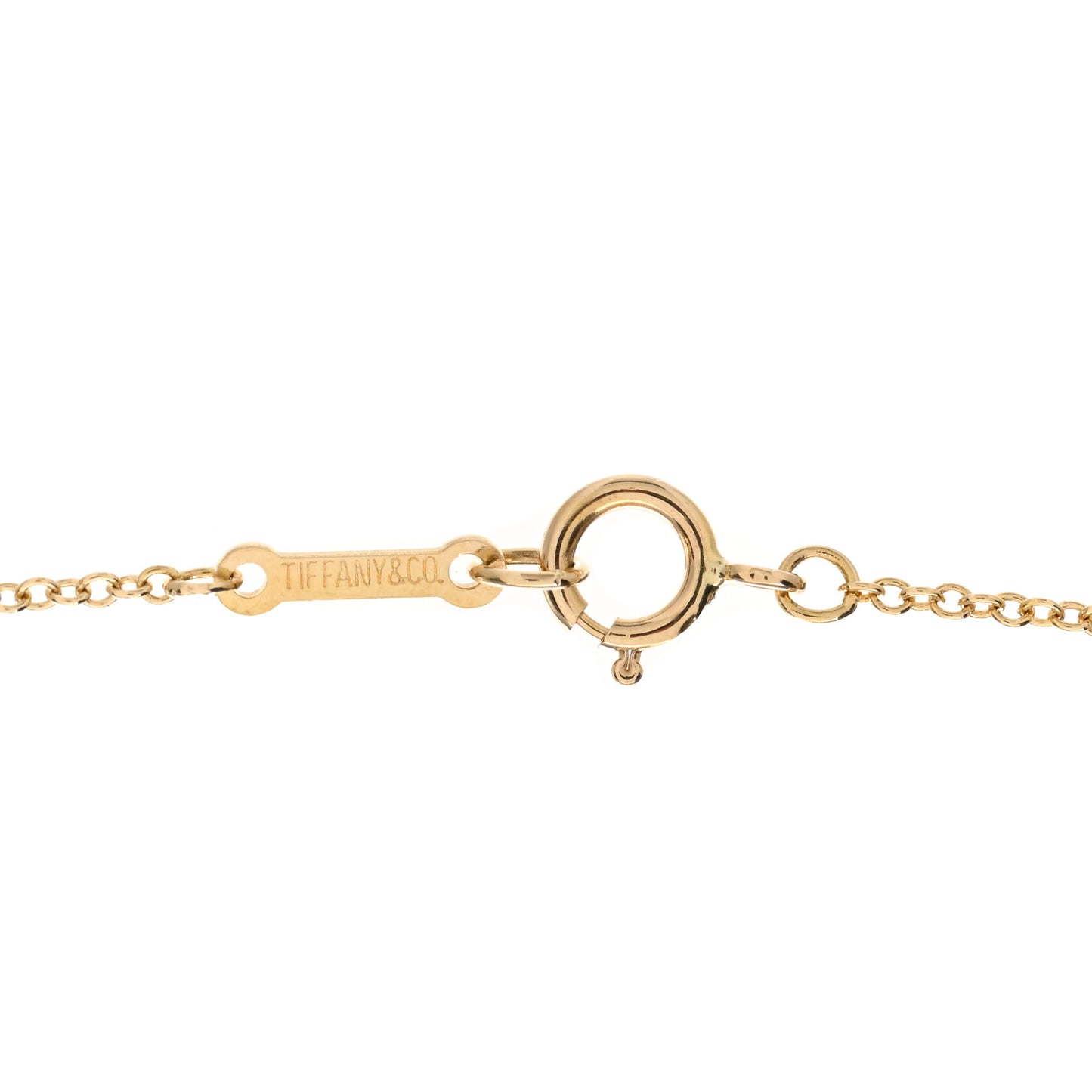 18K Yellow Gold Elsa Peretti Full Heart Pendant Necklace