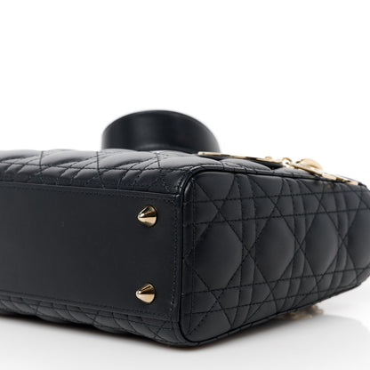 Christian Dior Lambskin Cannage Small My ABCDior Lady Dior Black 10 of 10