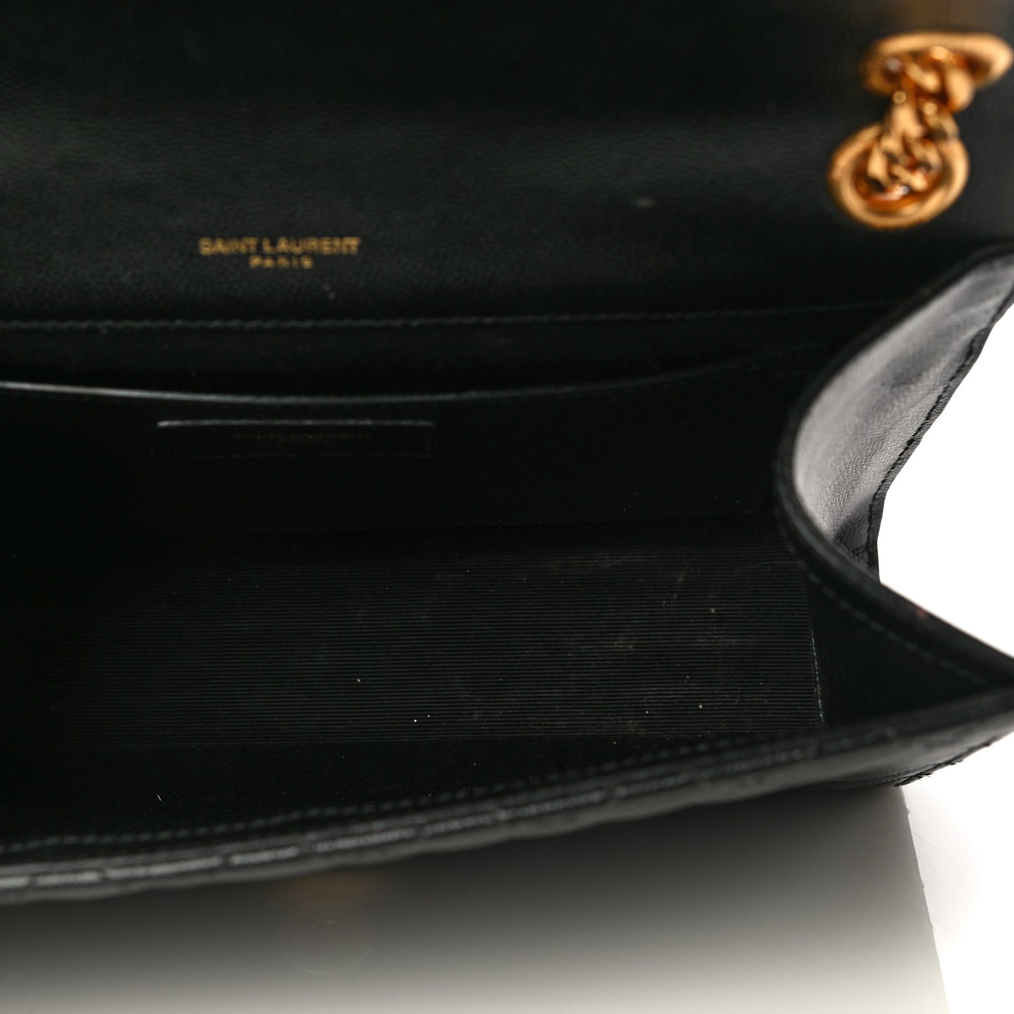 Grain De Poudre Textured Mixed Matelasse Triquilt Medium Monogram Satchel Black