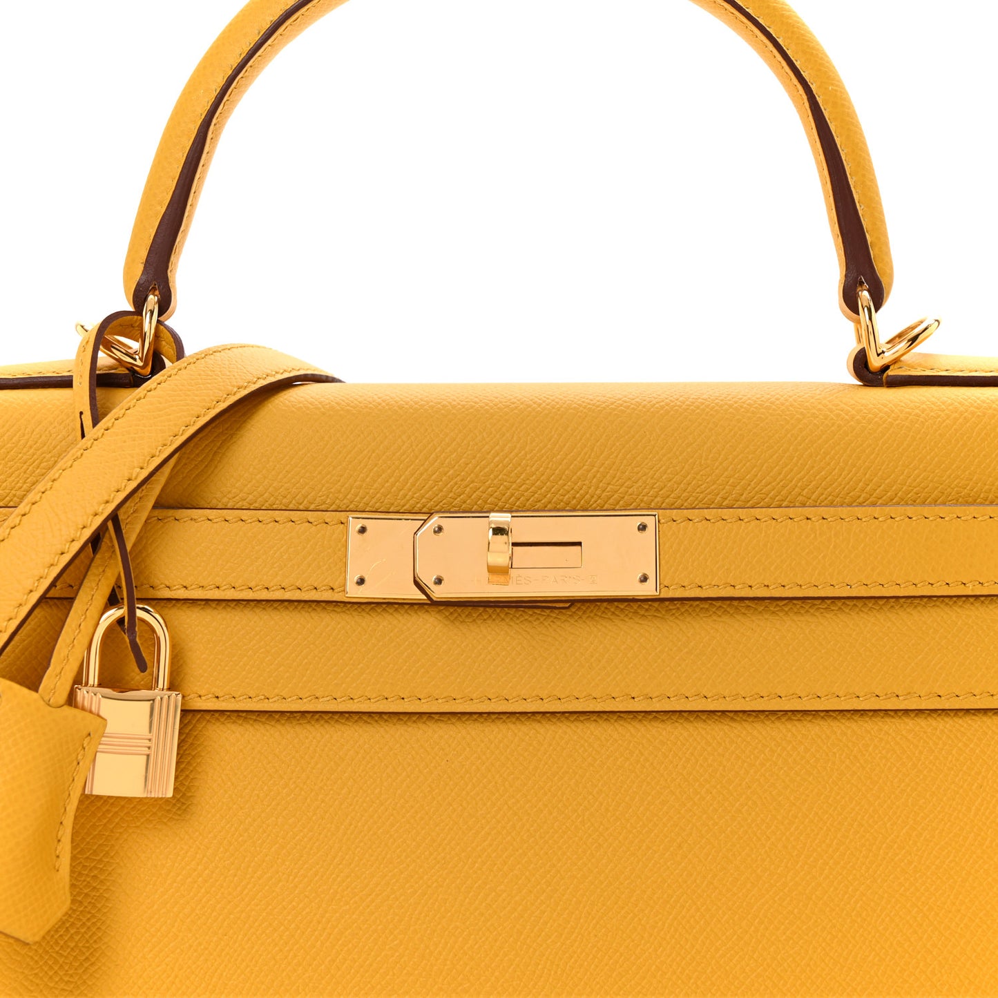 Epsom Kelly Sellier 28 Jaune Ambre