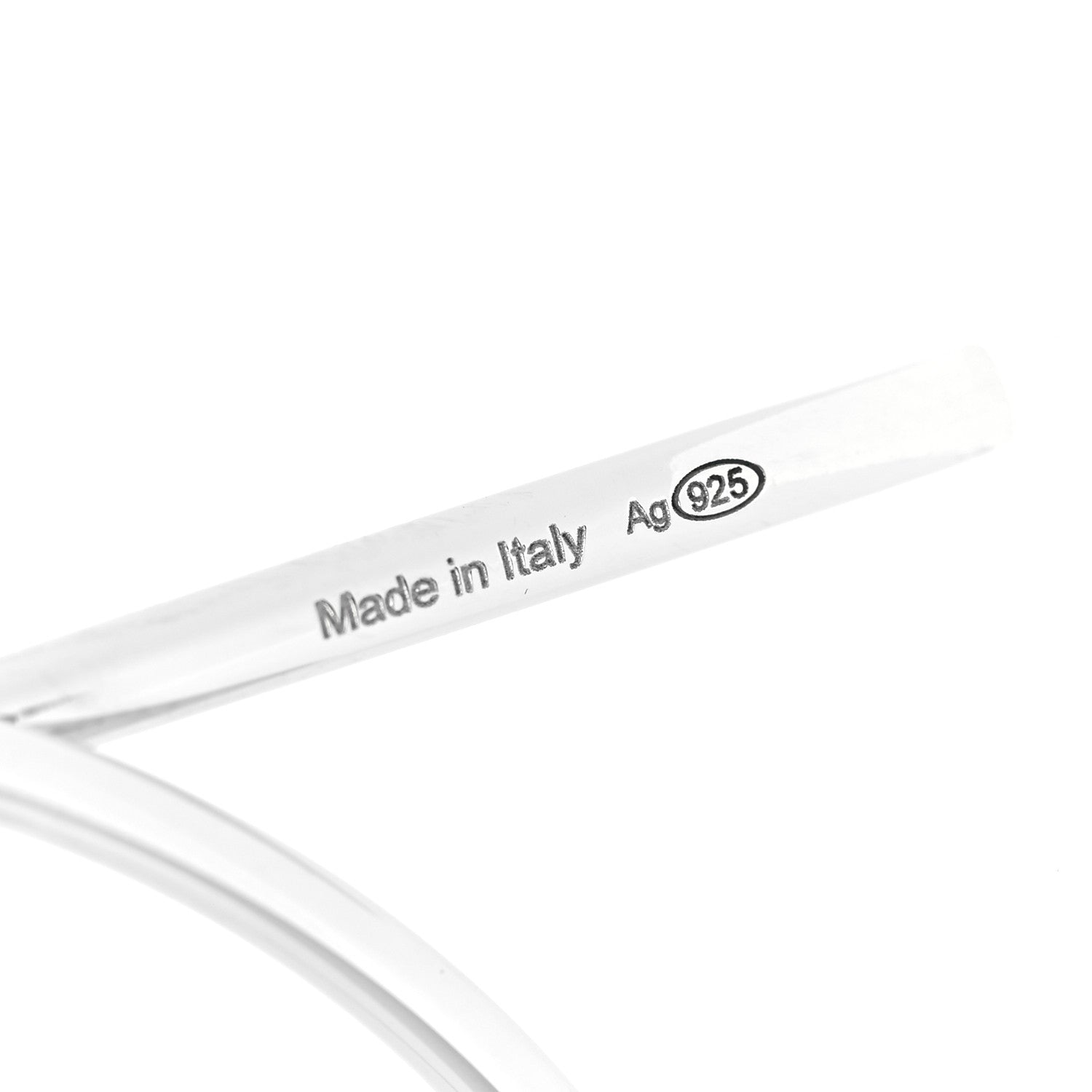 Hermes Sterling Silver MM Loop Earrings 6 of 8
