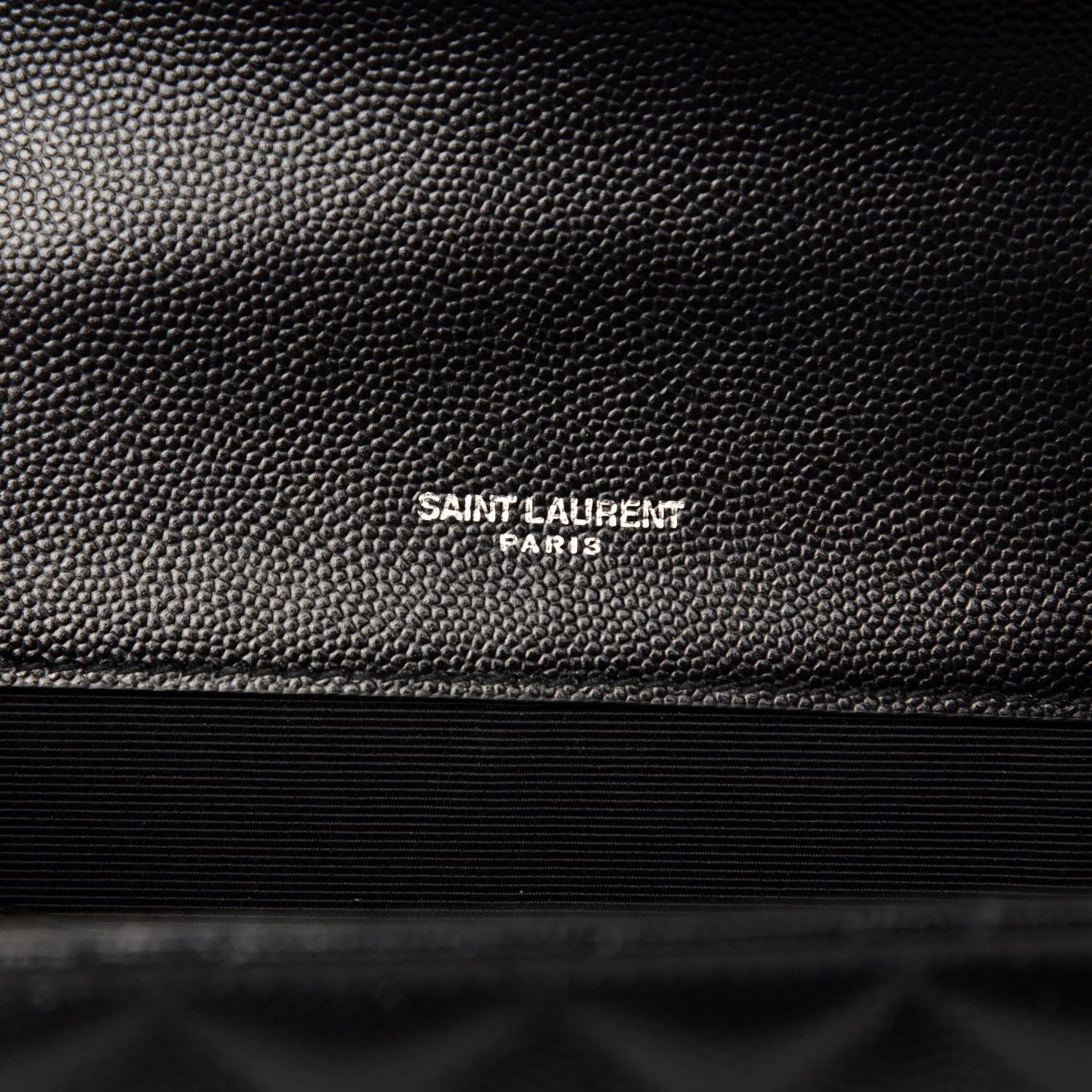 Saint Laurent Grain De Poudre Textured Mixed Matelasse Triquilt Small Monogram Satchel Black 9 of 10