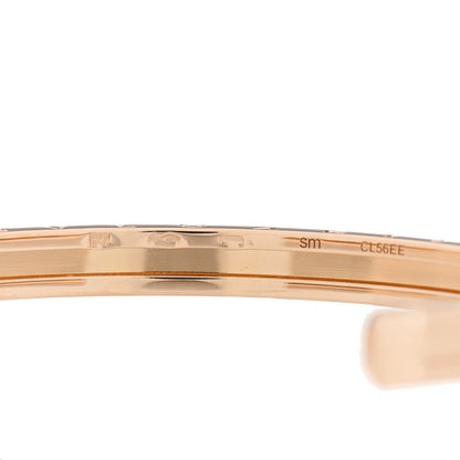 Bulgari 18K Rose Gold B.Zero1 Cuff Bracelet SM 3 of 4