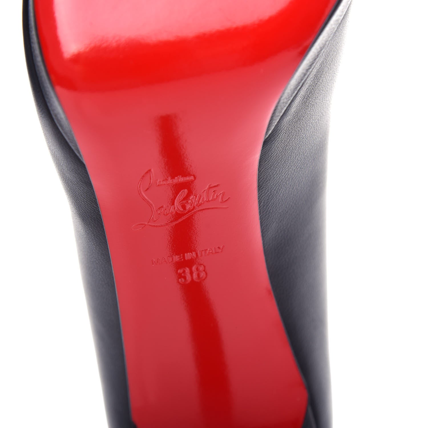 Christian Louboutin Shiny Nappa Pigalle Plato 100 Pumps 38 Black 9 of 10