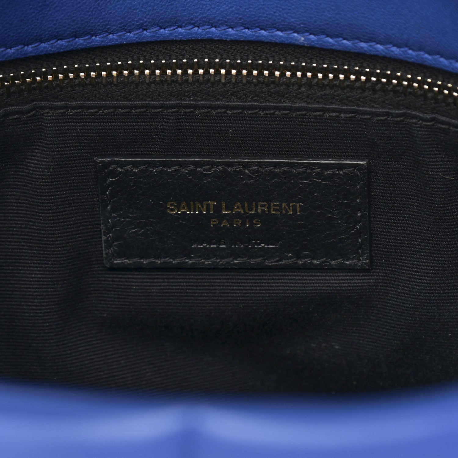 Saint Laurent Lambskin Quilted Medium Loulou Puffer Monogram Chain Satchel Majorele Blue 6 of 13