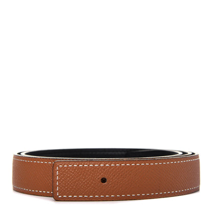 Hermes Swift Epsom 24mm Belt Strap 80 Black Gold 1 of 5