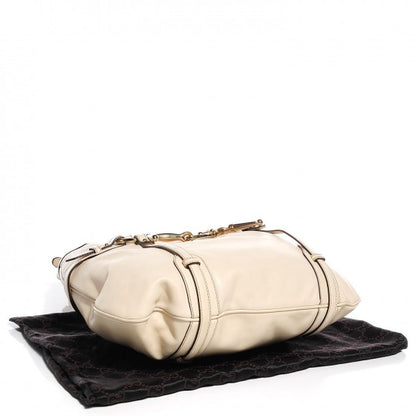 Gucci Leather Large Horsebit 85th Anniversary Hobo Off White 11 of 14