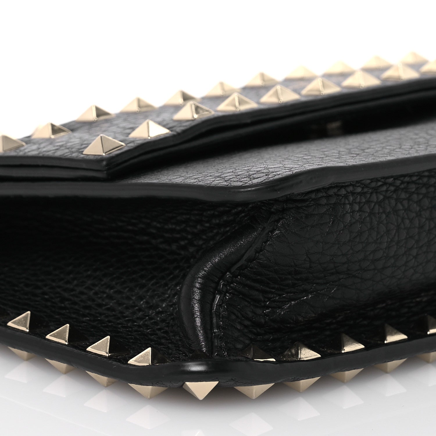 Valentino Garavani Vitello Rockstud Side Slip Crossbody Black 8 of 14