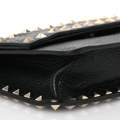 Valentino Garavani Vitello Rockstud Side Slip Crossbody Black 8 of 14