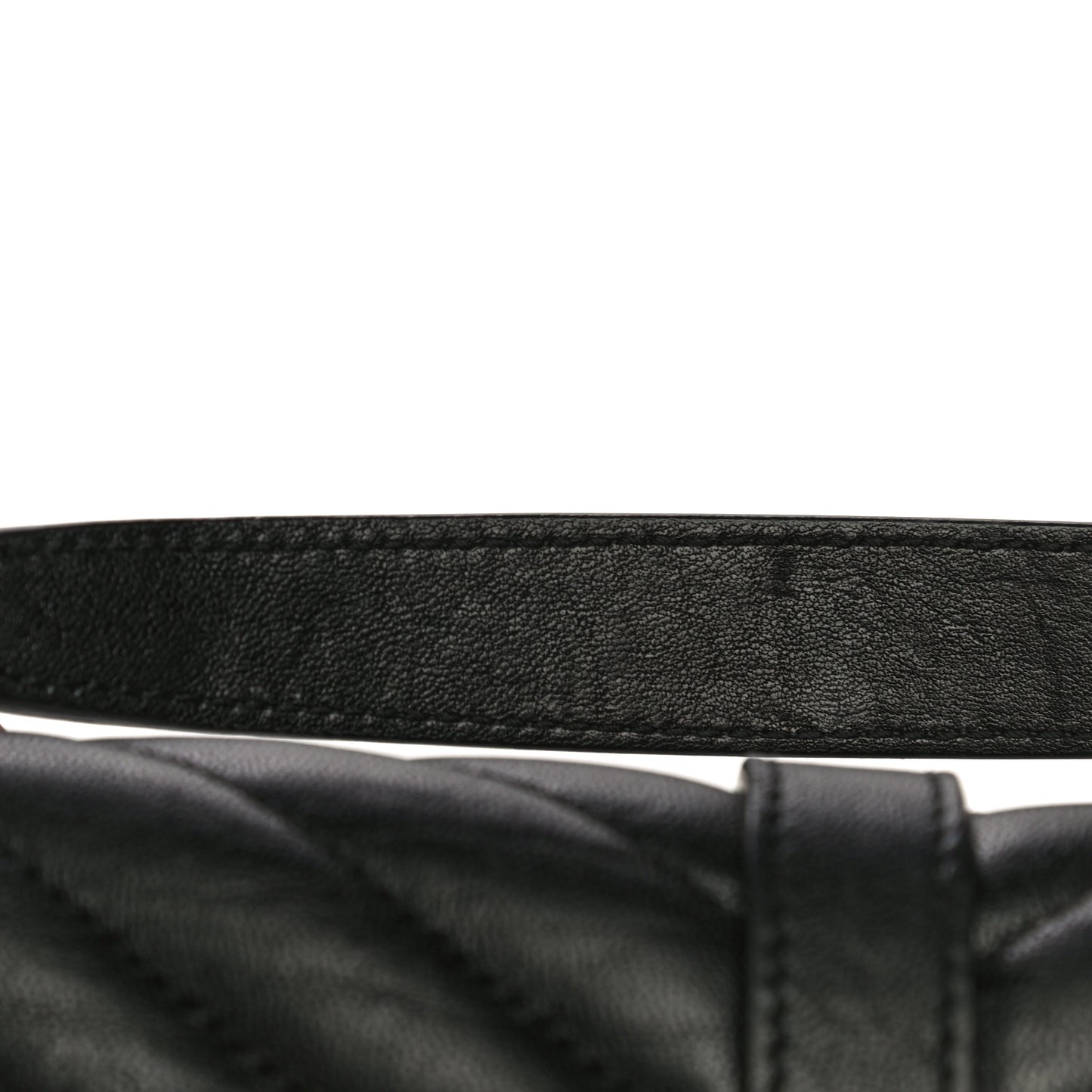 Sheepskin Matelasse Chevron Monogram Medium College Bag Black