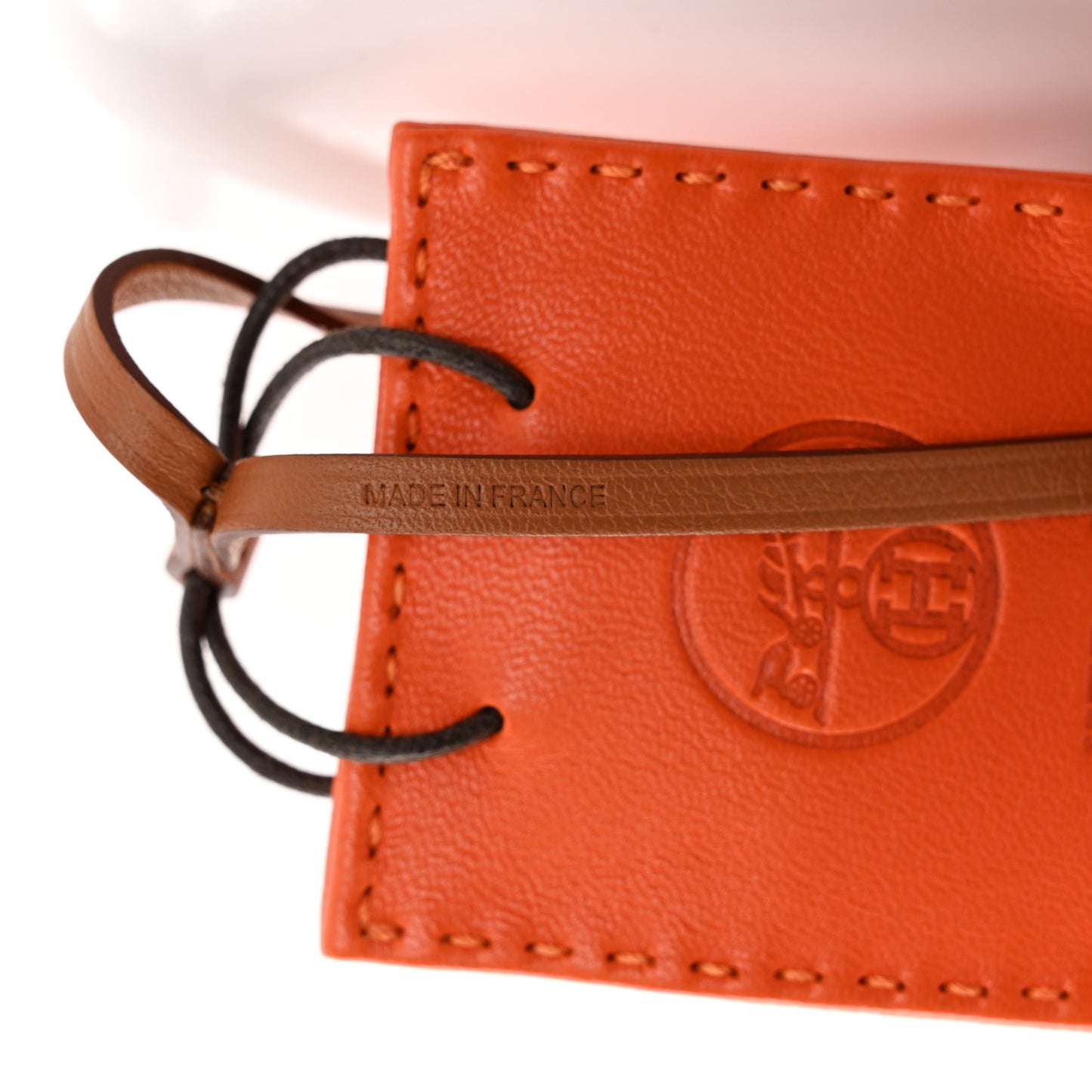 Milo Lambskin Swift Shopping Bag Charm Feu Gold