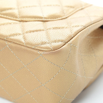 Chanel Pearly Caviar Quilted Jumbo Double Flap Gold 11 of 18