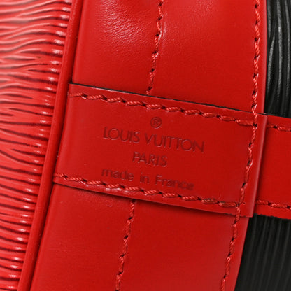 Louis Vuitton Epi Bi-Color Noe Castillan Red Black 6 of 9