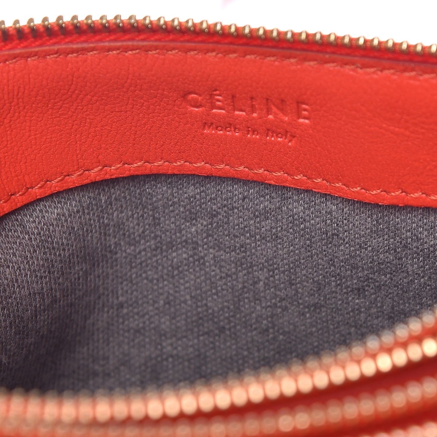 Liege Calfskin Small Trio Crossbody Bag Vermillion