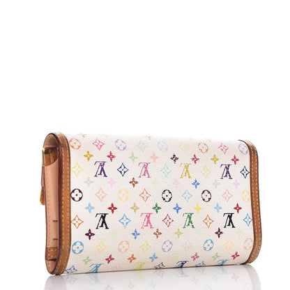 Louis Vuitton Monogram Multicolor Porte Tresor International Wallet White 3 of 19