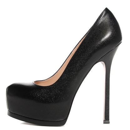 Saint Laurent Vernigolf Tribute Two Platform Pumps 39 Black 1 of 8