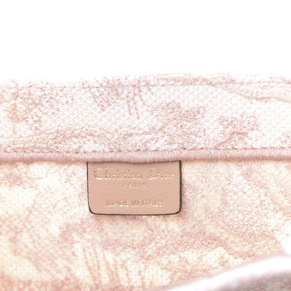 Christian Dior Canvas Embroidered Medium Dioriviera Toile De Jouy Book Tote Rose 6 of 11