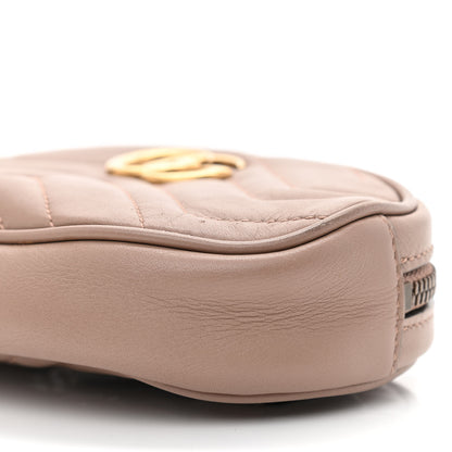 Gucci Calfskin Matelasse GG Marmont Belt Bag 95 38 Porcelain Rose 11 of 17