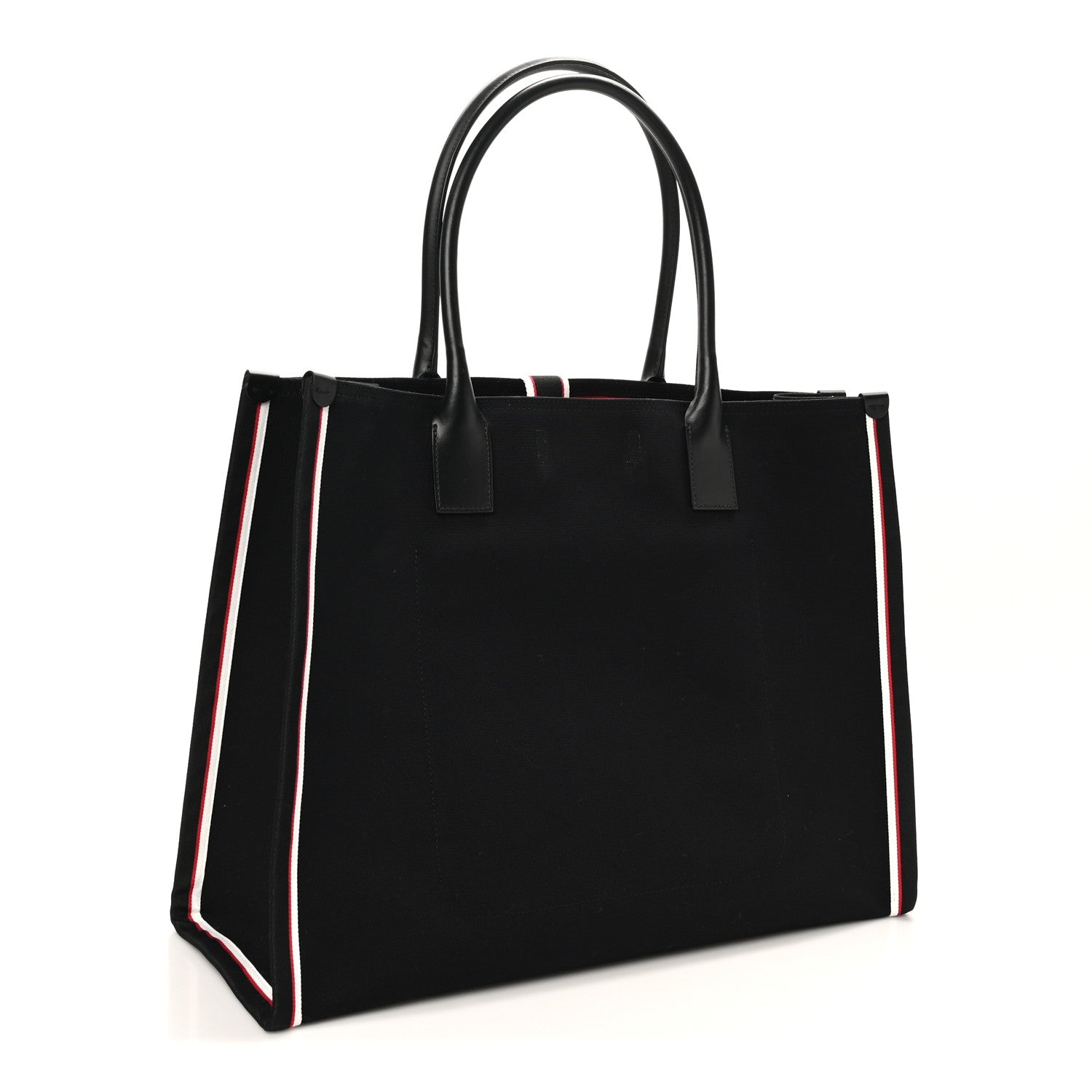 Christian Louboutin Linen Calfskin Extra Large Nastroloubi F.A.V.L. Tote Black 3 of 9