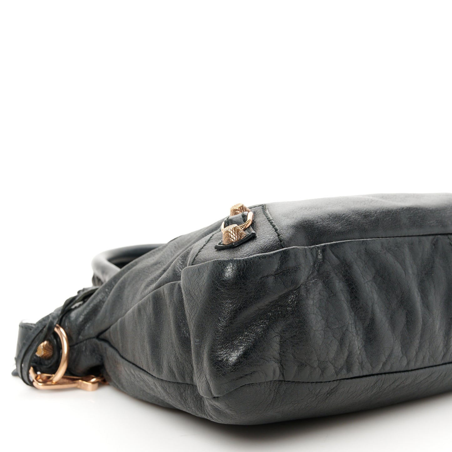 Agneau Giant 12 Rose Gold Hardware Town Black