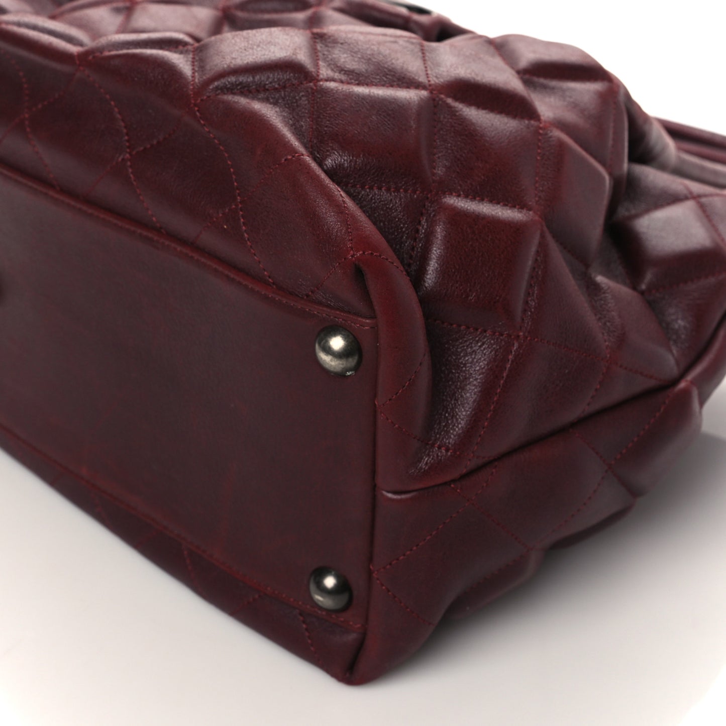 Calfskin Small Sloane Square Tote Burgundy