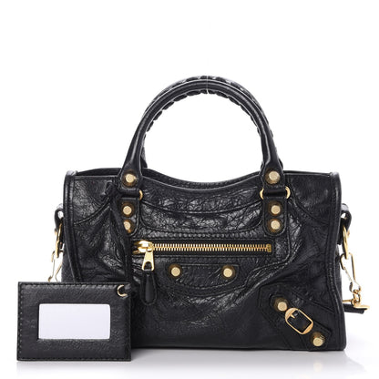 Balenciaga Agneau Giant 12 Gold Hardware Mini City Black 1 of 9