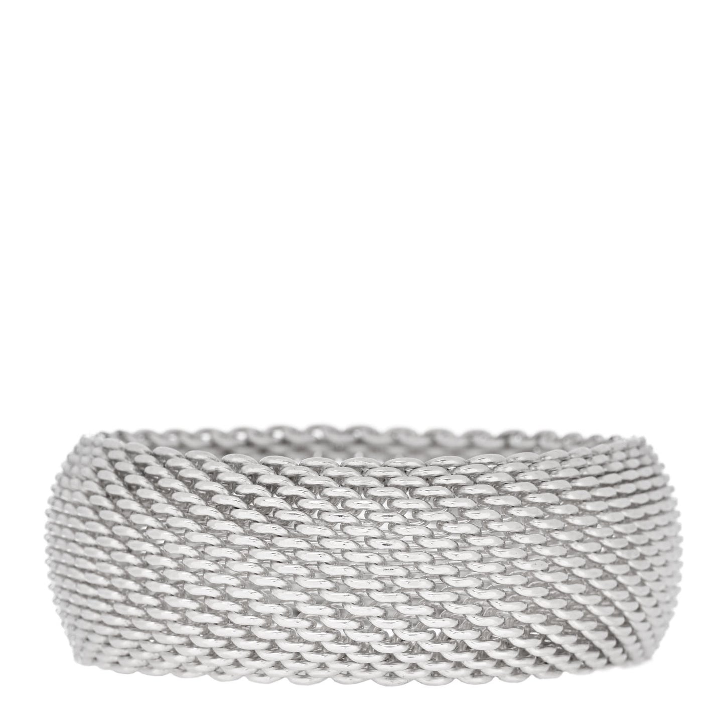 Sterling Silver Wide Somerset Mesh Bracelet