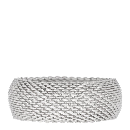 Tiffany Sterling Silver Wide Somerset Mesh Bracelet 1 of 4