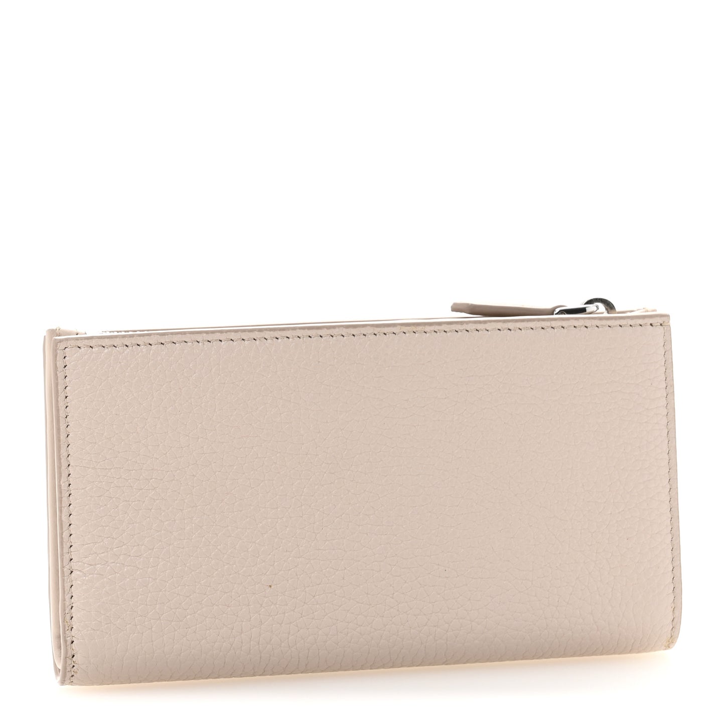 Vitello Daino Triangle Continental Zip Wallet Ninfea