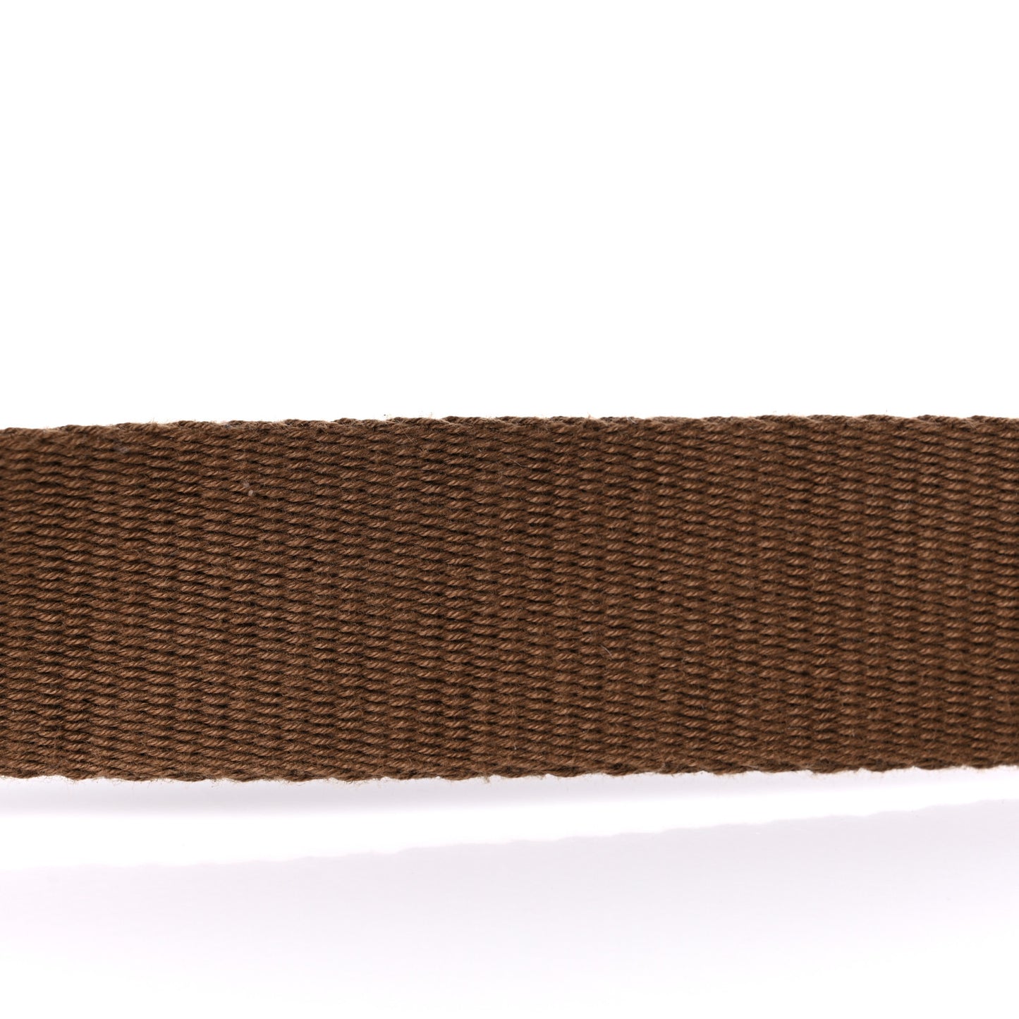 Ribbon Vitello Century FF 1974 Flat Studded Strap You Fango Marrone Ebano