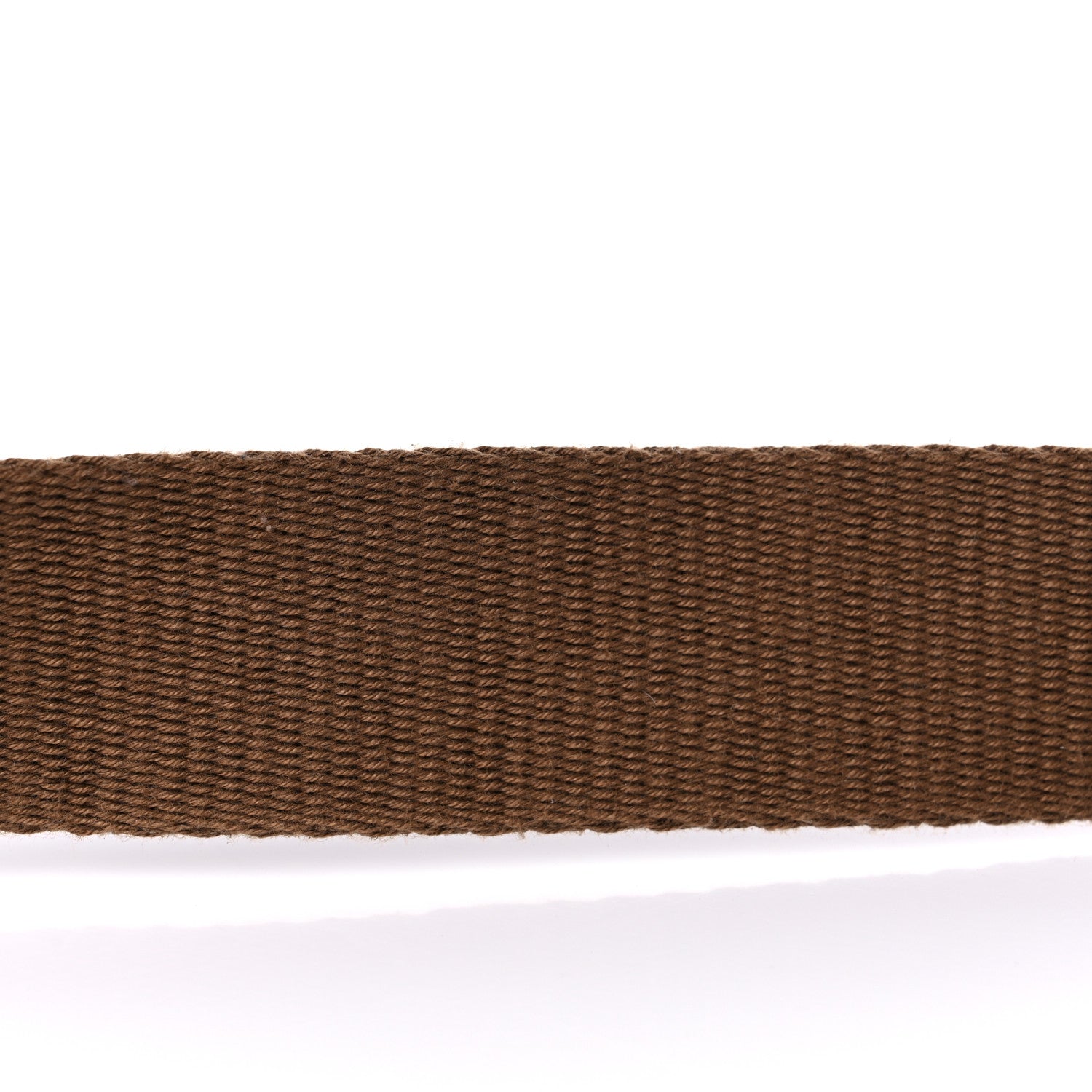 Fendi Ribbon Vitello Century FF 1974 Flat Studded Strap You Fango Marrone Ebano 7 of 7
