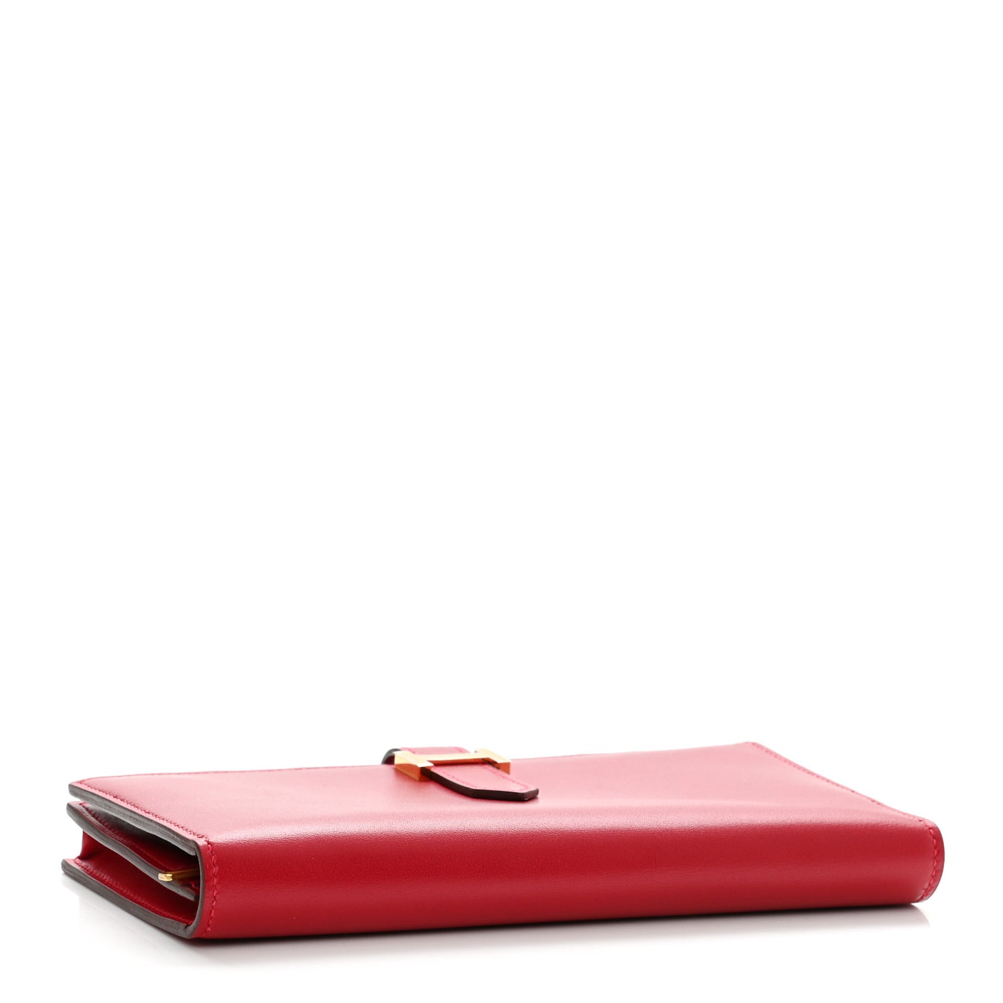Tadelakt Bearn Gusset Wallet Rouge Vif