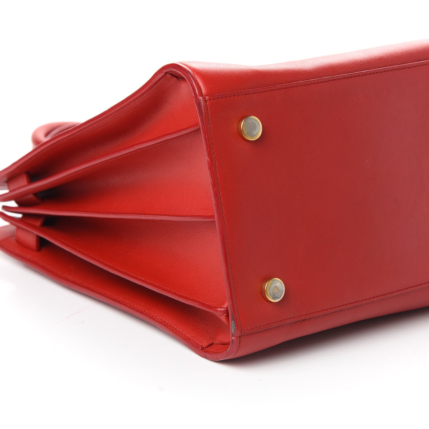 Saint Laurent Calfskin Large Sac De Jour Lipstick Red 6 of 10