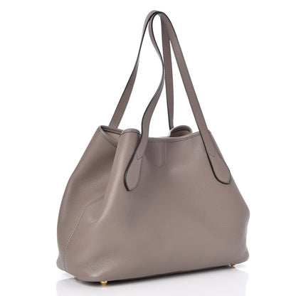 Burberry Grainy Calfskin Medium Honeybrook Tote Thistle Grey 3 of 8