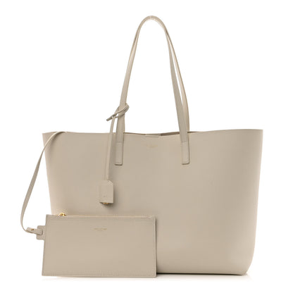 Saint Laurent Calfskin Large Shopping Tote Porcellana 1 of 14