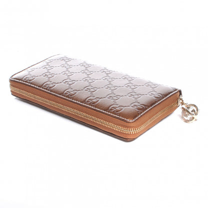 Gucci Guccissima Zip Around Wallet Metallic Bronze 4 of 8
