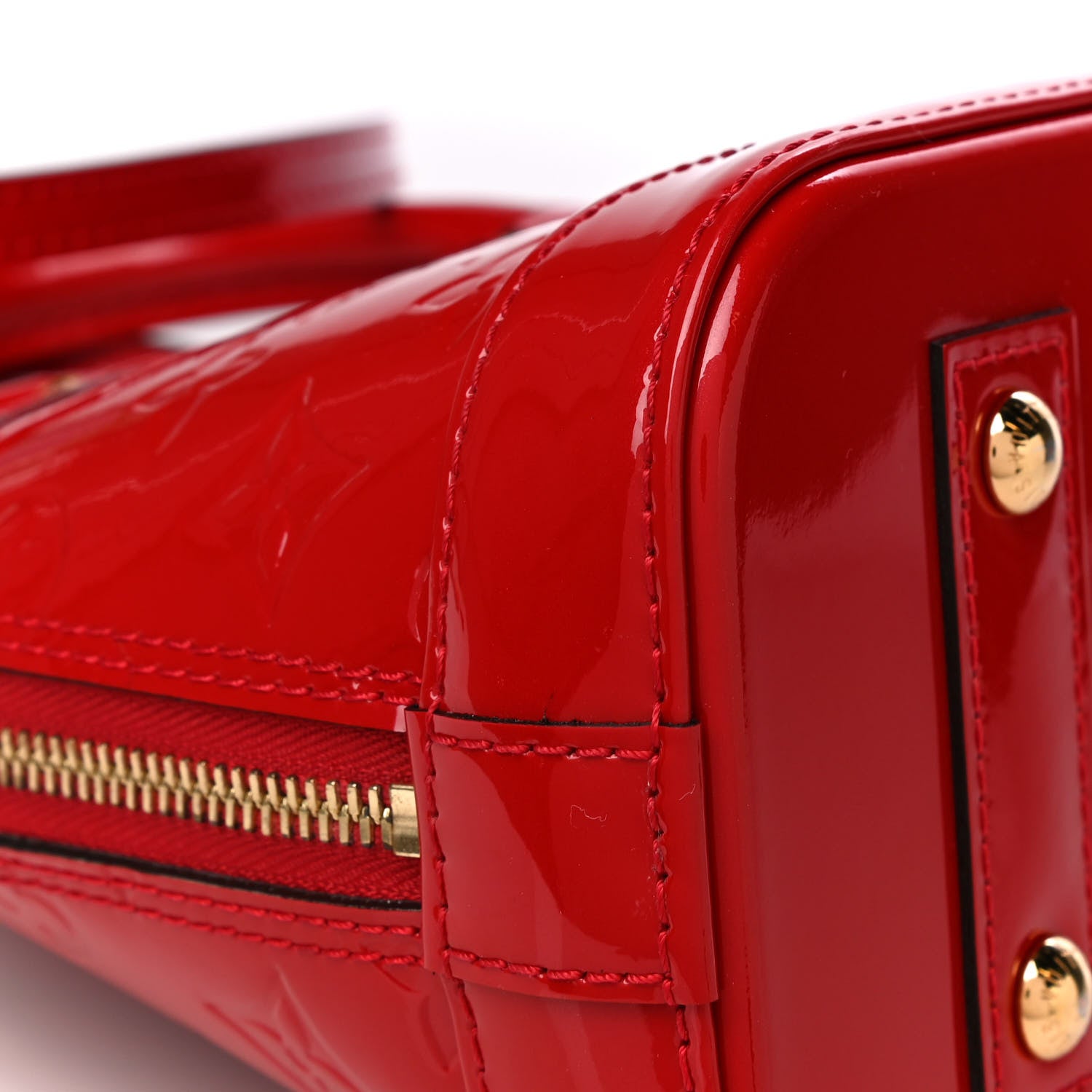 Louis Vuitton Vernis Alma BB Cherry 12 of 13