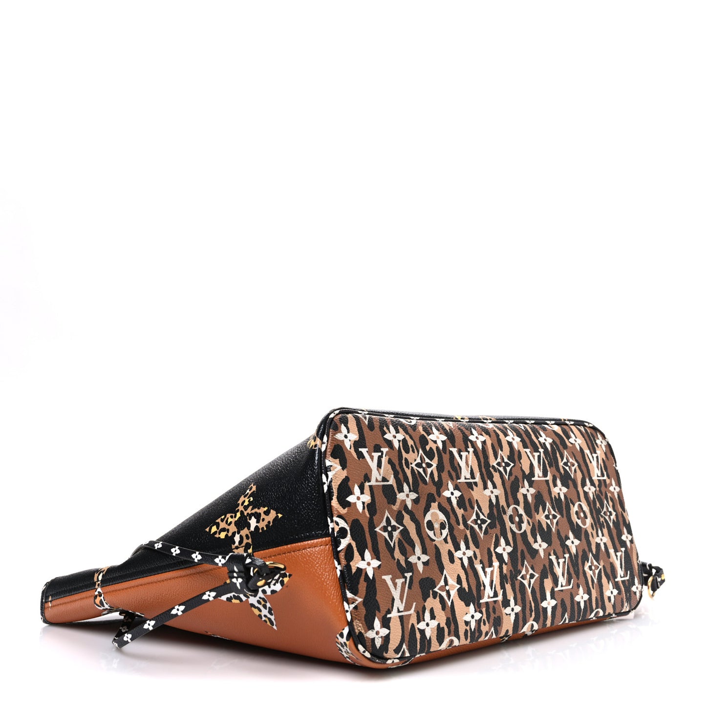 Monogram Giant Jungle Neverfull MM Black