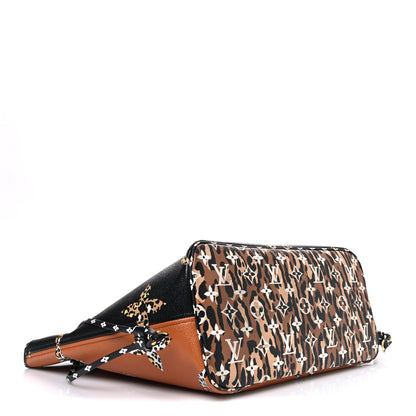 Louis Vuitton Monogram Giant Jungle Neverfull MM Black 5 of 13