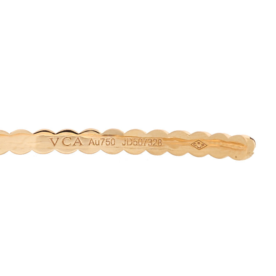 18K Rose Gold Large Perlee Hoop Earrings