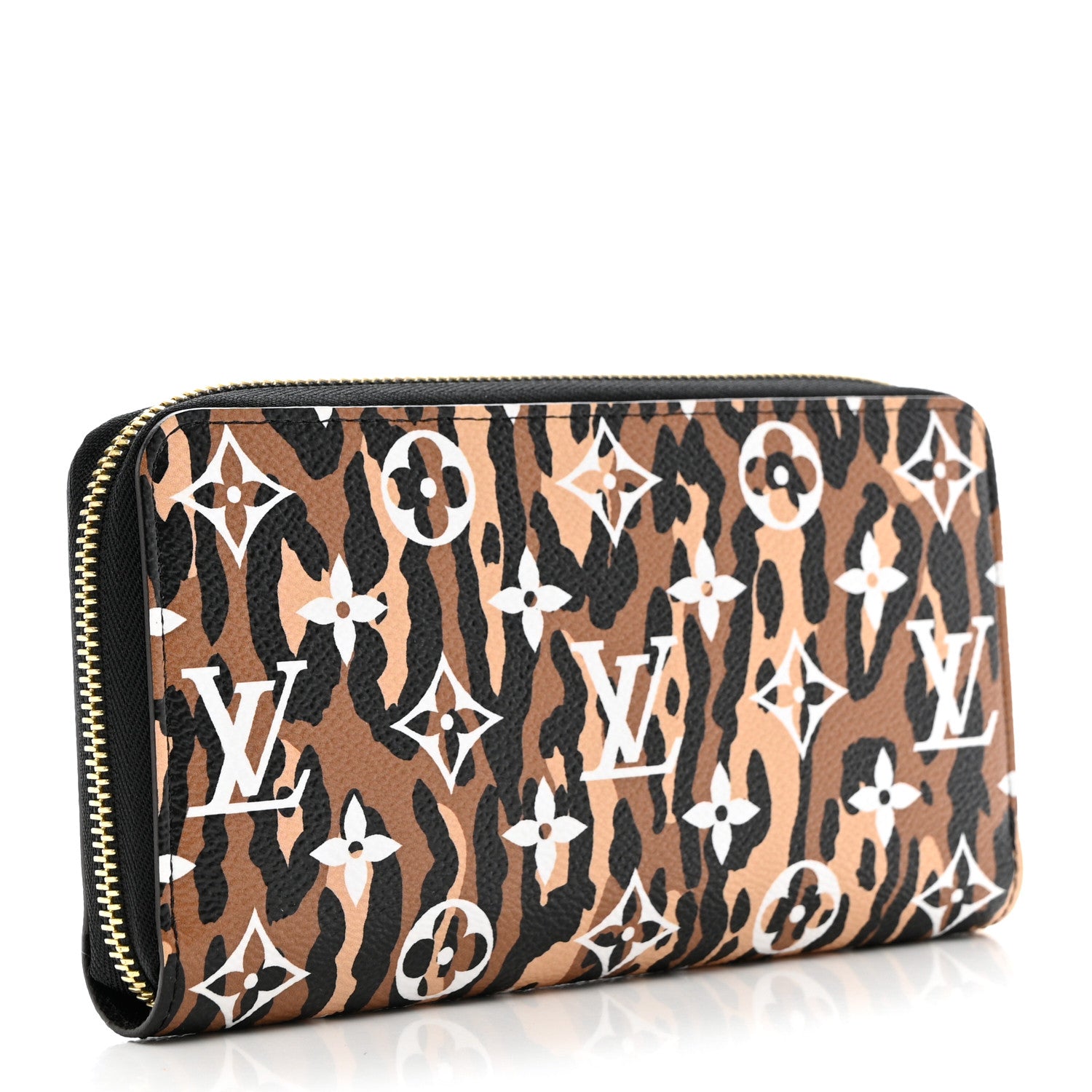 Louis Vuitton Monogram Giant Jungle Zippy Wallet Black 3 of 6