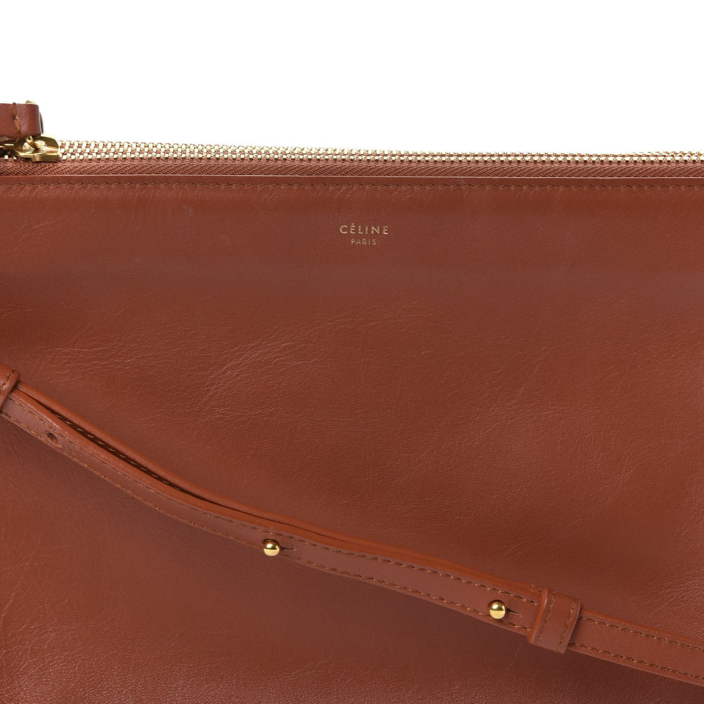 Lambskin Large Trio Crossbody Bag Brick