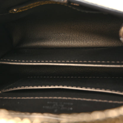 Louis Vuitton Metallic Lizard Capucines Mini Silver Gold 5 of 9