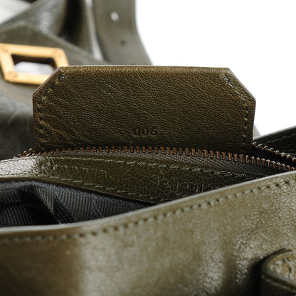 Proenza Schouler Lambskin PS1 Pouch Military Green 8 of 8