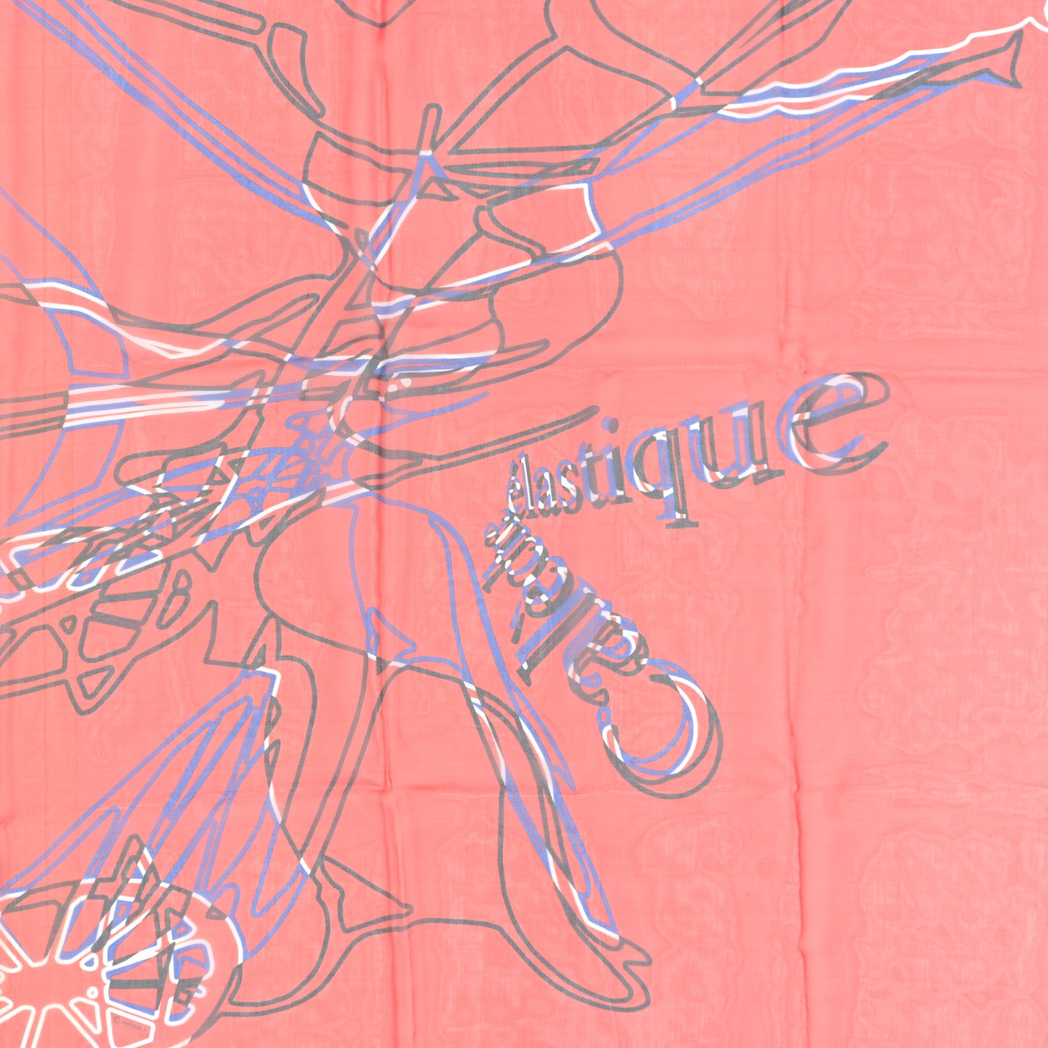 Hermes Silk Mousseline Caleche Elastique Scarf 90 2 of 4