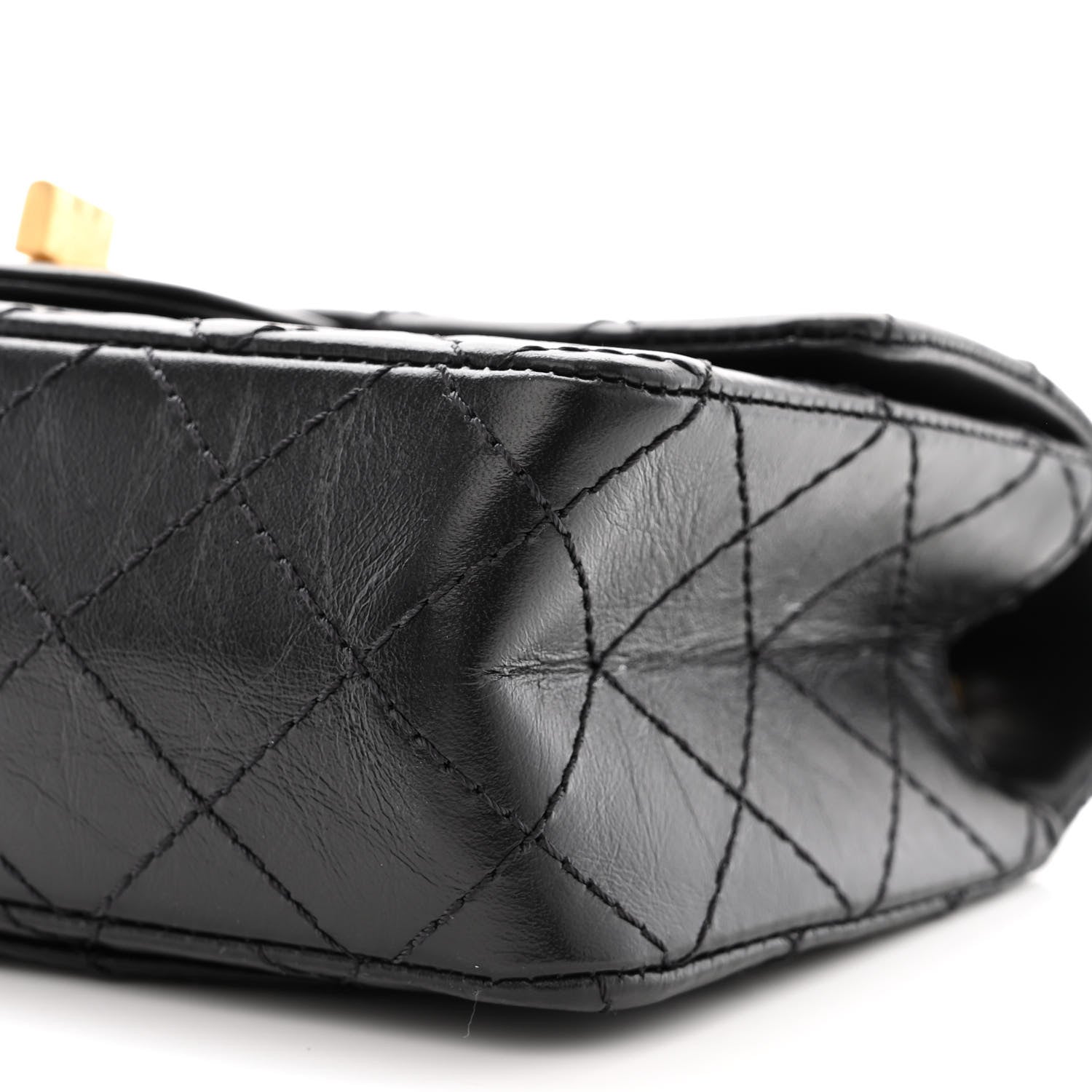 Chanel Aged Calfskin Quilted 2.55 Reissue Mini Flap Black 10 of 11